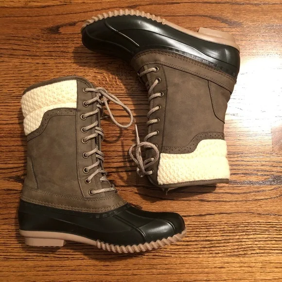 Magellan outdoors women's sweater collar duck boots sale